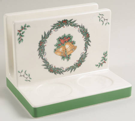 Christmas Tree Figural Napkin Holder No Salt & Pepper