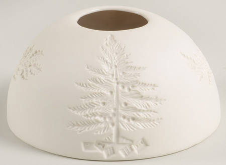 Christmas Tree Lithophane Candle Votive Globe