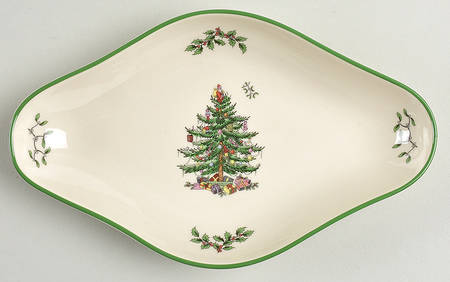 Christmas Tree 8" Pickle Dish