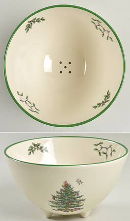 Christmas Tree Large Pierced Berry Bowl