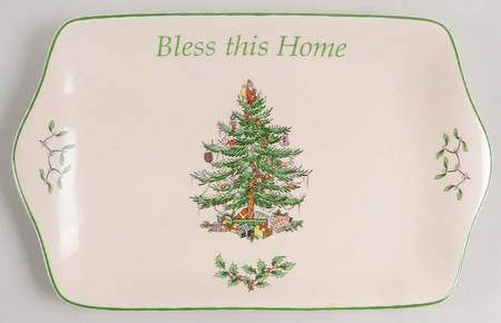 Christmas Tree 11" Rectangular Tray