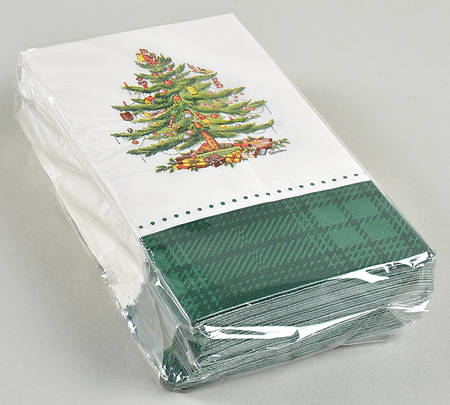 Christmas Tree Package of Paper Guest/Dinner Napkins