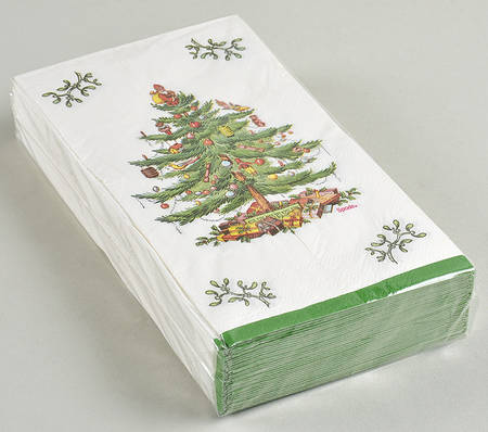 Christmas Tree Package of Paper Guest Dinner Napkins