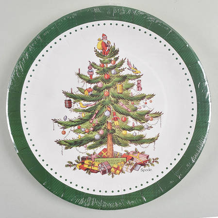 Christmas Tree (Pack of 16) Paper Dinner Plates