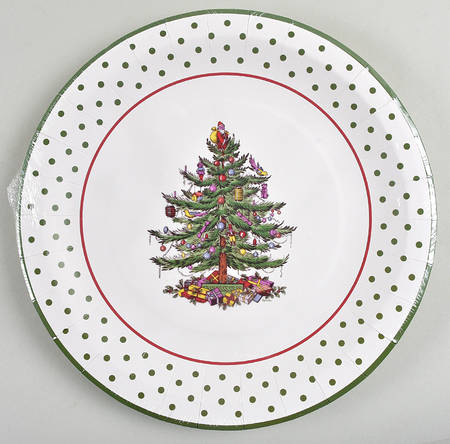 Christmas Tree (Pack of 16) Paper Dinner Plates