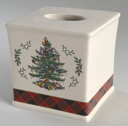 Christmas Tree Square Tissue Box Cover