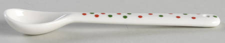 Christmas Tree Ceramic Spoon for Slotted Handle Mug