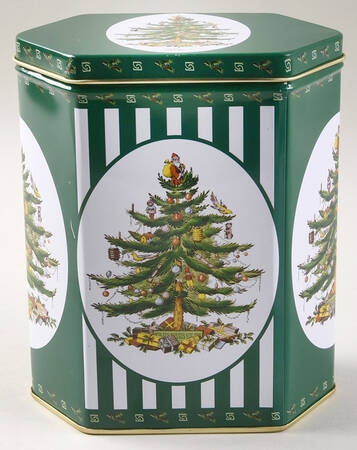 Christmas Tree Food Tin & Lid
