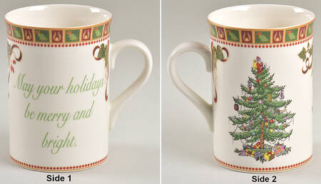 Christmas Tree Sentiment Mug