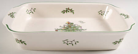 Christmas Tree 15" Rectangular Baker