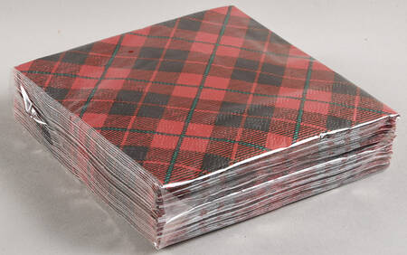 Christmas Tree Package of Paper Beverage Napkins