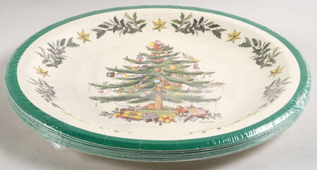 Christmas Tree (Pack of 16) Paper Dinner Plates