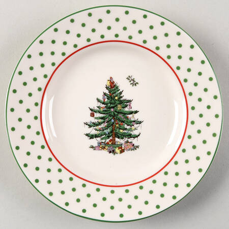Christmas Tree Tidbit Plate