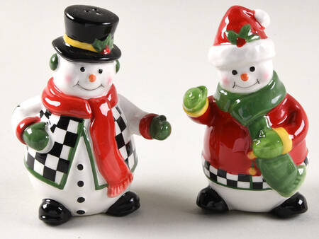 Christmas Tree Figural Salt & Pepper Set