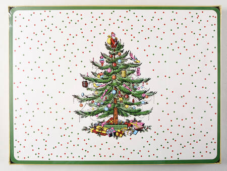 Christmas Tree Corkboard Placemat - Set of 4