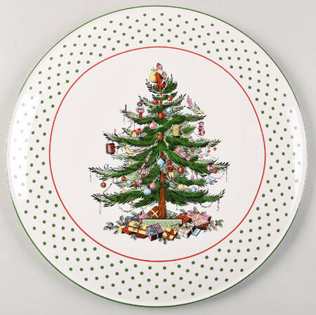Christmas Tree Cake Plate