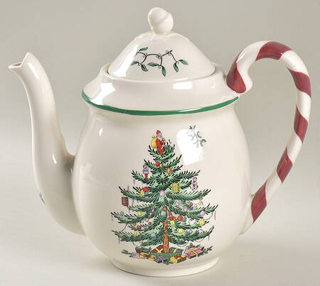 Christmas Tree Teapot & Lid