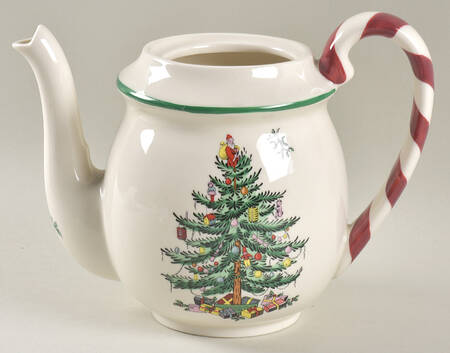 Christmas Tree Teapot No Lid