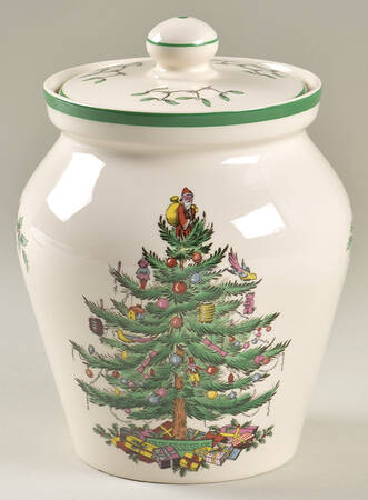 Christmas Tree Medium Canister & Lid