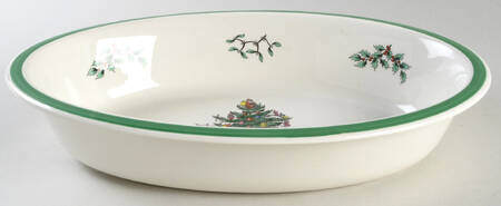 Christmas Tree Medium Deep Oval Oven-to-Table Baker