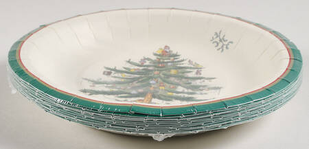 Christmas Tree (Pack of 12) Paper Luncheon/Dessert Plates