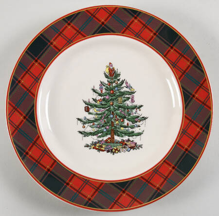 Christmas Tree Accent Dinner Plate