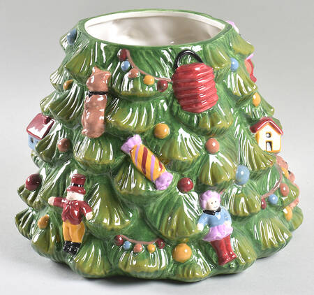 Christmas Tree Figural Cookie Jar No Lid