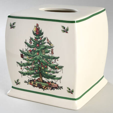 Christmas Tree Square Tissue Box Cover