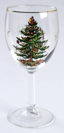 Christmas Tree 12 Oz Glassware Wine