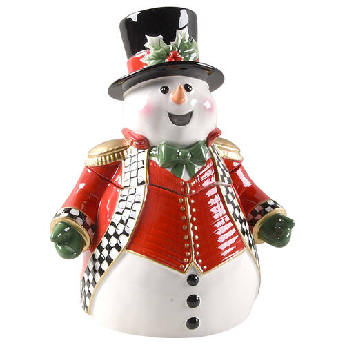 Christmas Tree Figural Cookie Jar & Lid