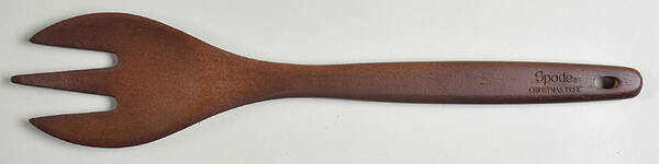 Christmas Tree Solid Wood Salad Serving Fork