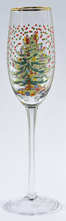 Christmas Tree Glassware Champagne Flute