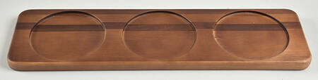 Christmas Tree Wood Tray for (7 Piece) Condiment Bowl Set