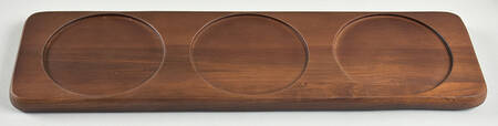 Christmas Tree Wood Tray for (7 Piece) Condiment Bowl Set