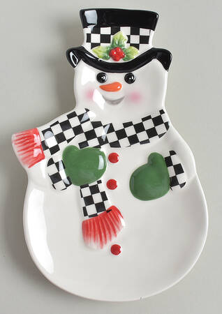 Christmas Tree 8" Figural Serving Tray