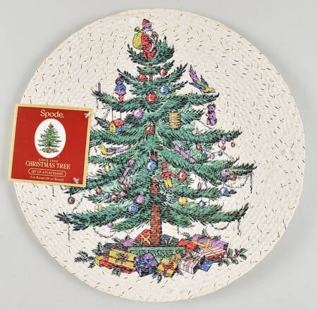 Christmas Tree Braided Placemat - Set of 4