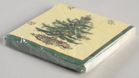 Christmas Tree Package of Paper Beverage Napkins