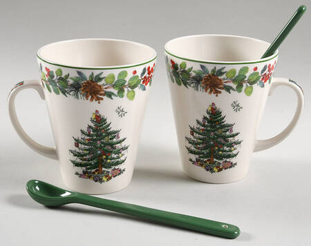 Christmas Tree 2022 Anuall Mug & Spoon - Set of 2 Each