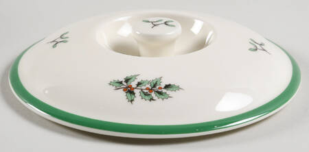 Christmas Tree Lid for 1 Pt Rnd Deep Covered Casserole