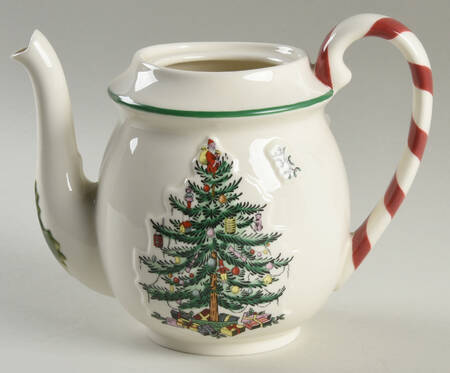 Christmas Tree Teapot No Lid