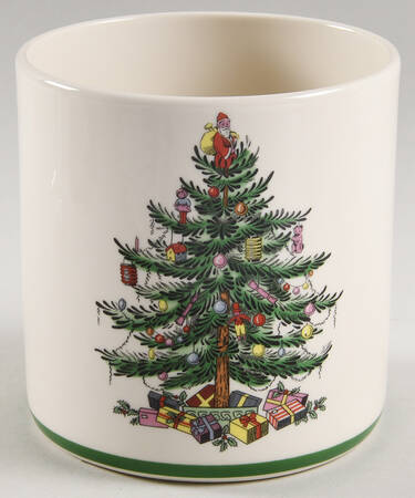 Christmas Tree Small Canister No Lid
