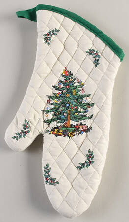 Christmas Tree Cloth Oven Mitt