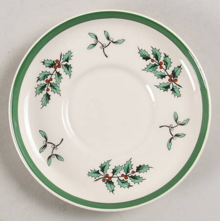 Christmas Tree Saucer for Flat Demitasse Cup