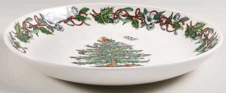 Christmas Tree 12" Round Serving Bowl