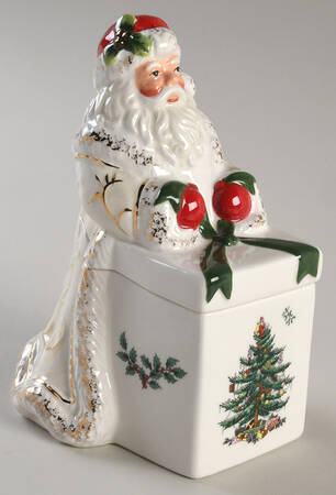 Christmas Tree Figural Candy Box & Lid