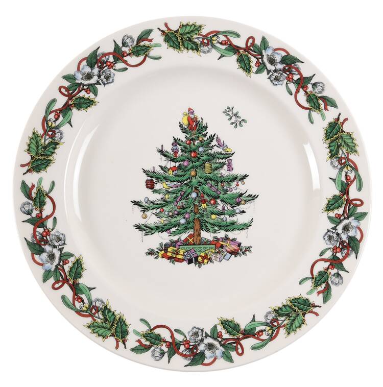 Christmas Tree 12" Chop Plate (Round Platter)