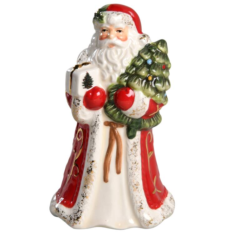 Christmas Tree Santa Shaped Bell