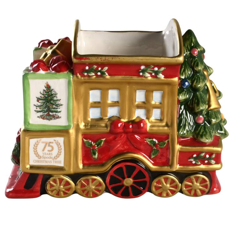 Christmas Tree Train Shaped Planter