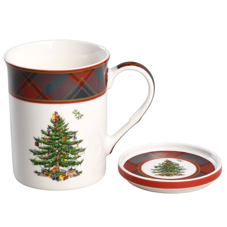 Christmas Tree Mug & Coaster Set