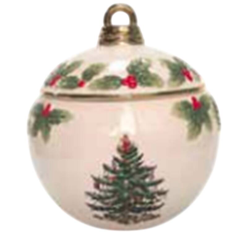 Christmas Tree Cookie Jar & Lid